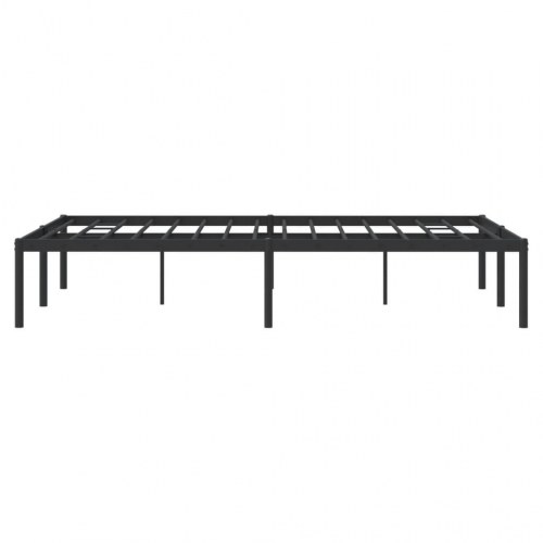 Sengeramme i metal 120 × 190 cm - sort
