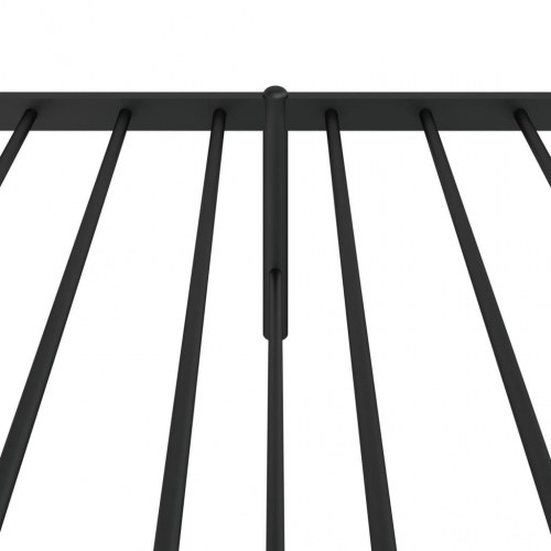 Sengeramme med sengegavl 100 x 190 cm - sort
