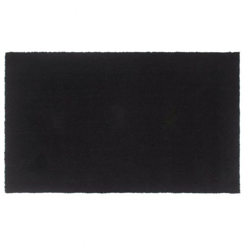 Dørmåtte i coir 90 × 150 cm - sort, skridsikker PVC-bagside