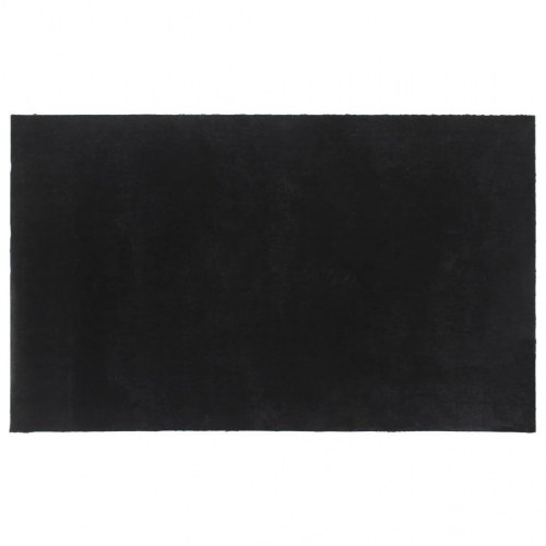 Dørmåtte i coir 90 × 150 cm - sort, skridsikker PVC-bagside