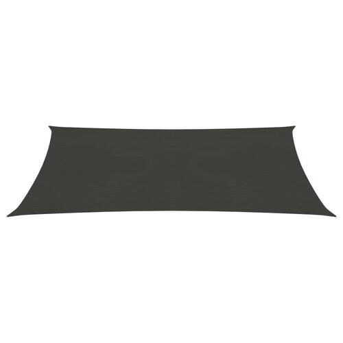 Solsejl 3x5 m 160 g/m² HDPE antracitgrå