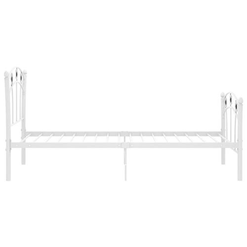 Sengestel 90x200 fodbolddesign metal hvid