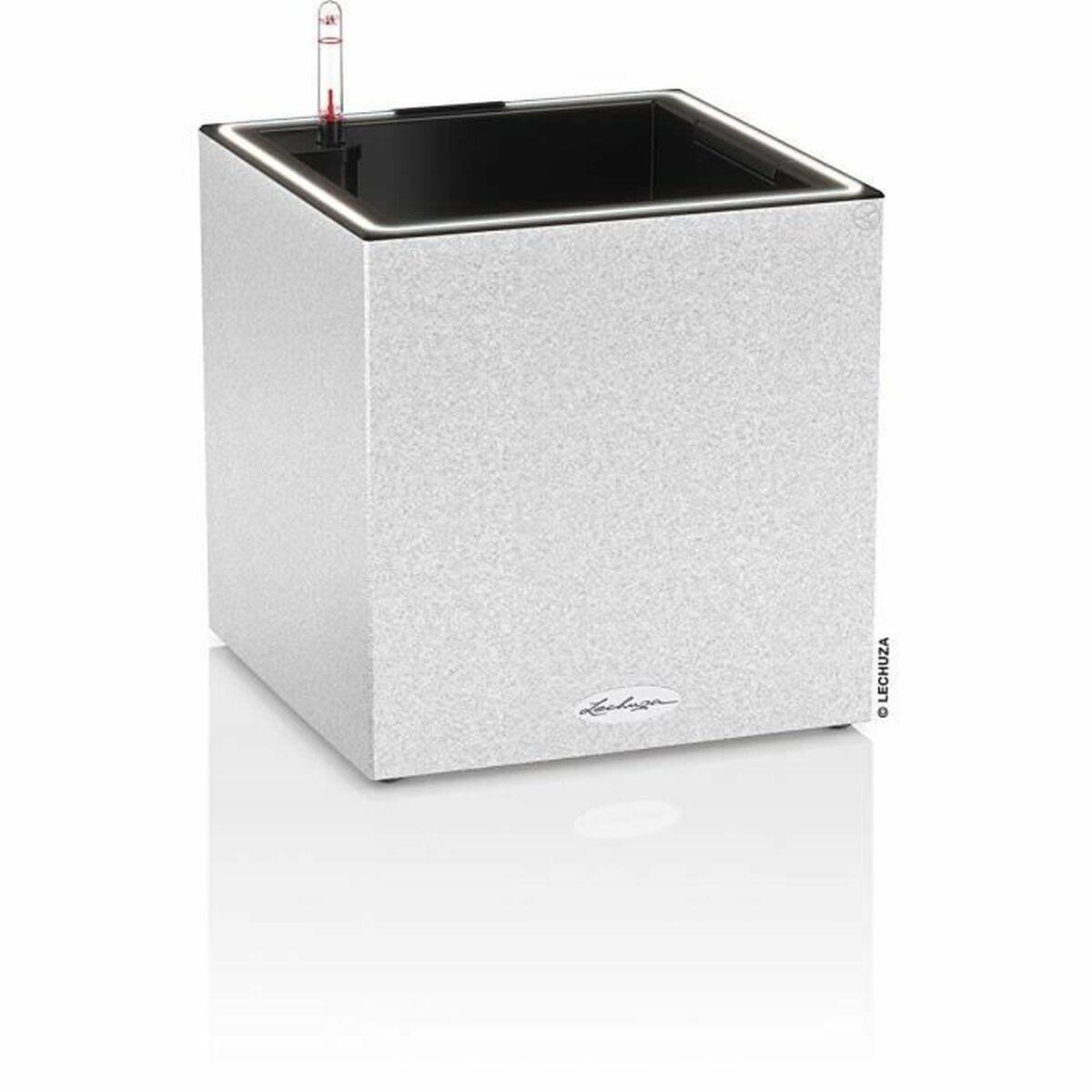 Selvvandende pot Lechuza Hvid 30 x 30 cm LED