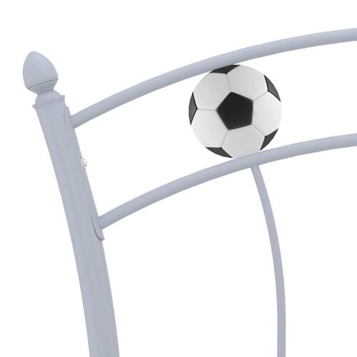 Sengestel 90x200 fodbolddesign metal grå