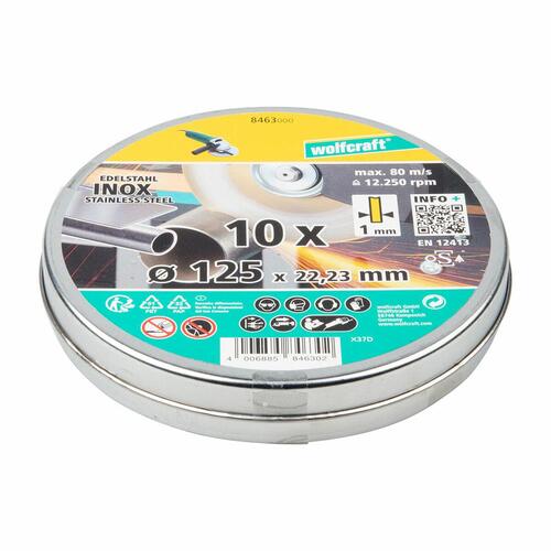 Wolfcraft skæreskiver Ø 125 mm - 1 mm (10 stk.)