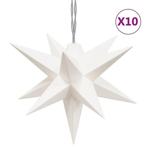 Juledekoration med 10 LED'er 10 cm hvid