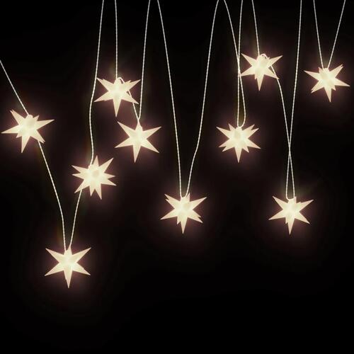 Juledekoration med 10 LED'er 10 cm hvid