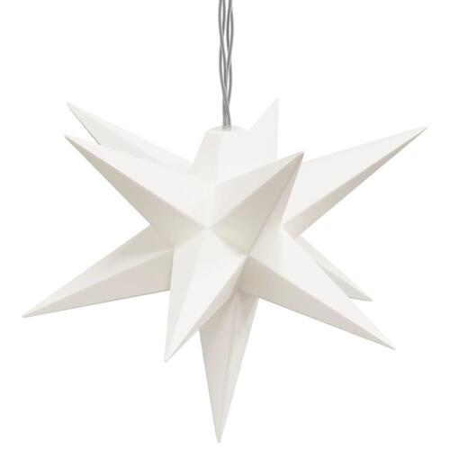 Juledekoration med 10 LED'er 10 cm hvid