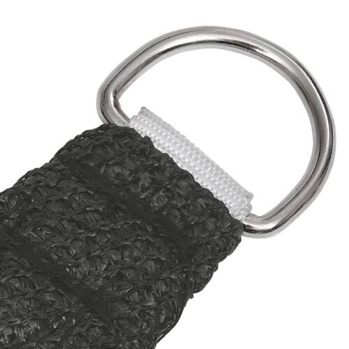 Solsejl 2,5x2,5x3,5 160 g/m² HDPE antracitgrå