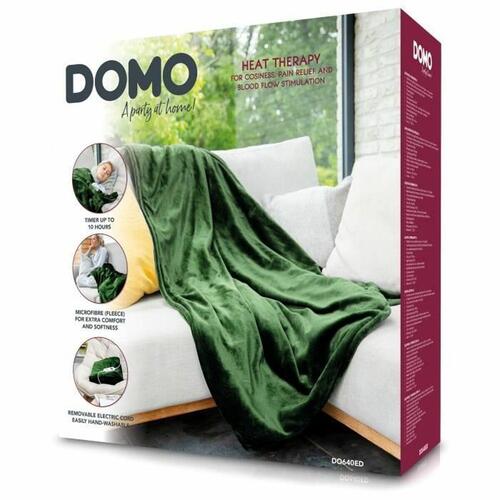 Elektrisk madras cover DOMO 2 personer Franela Grøn 180 x 160 cm
