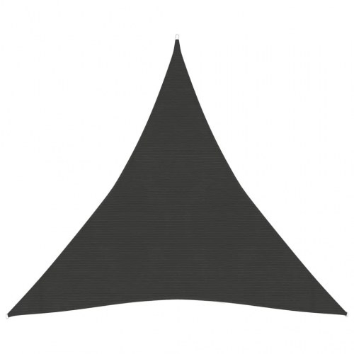 Solsejl trekant 3 × 3 × 3 m - HDPE 160 g/m², antracitgrå