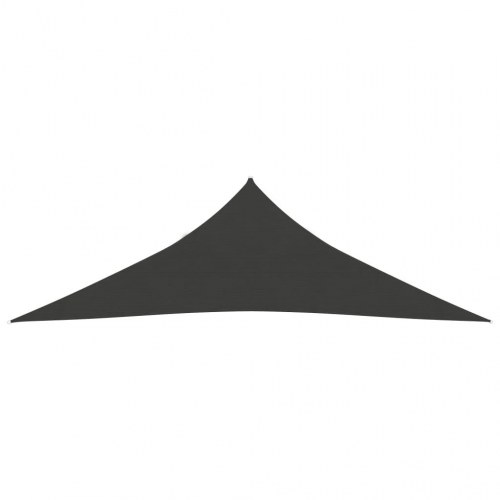 Solsejl HDPE 160 g/m² - trekant 3,5 × 3,5 × 4,9 m, antracitgrå