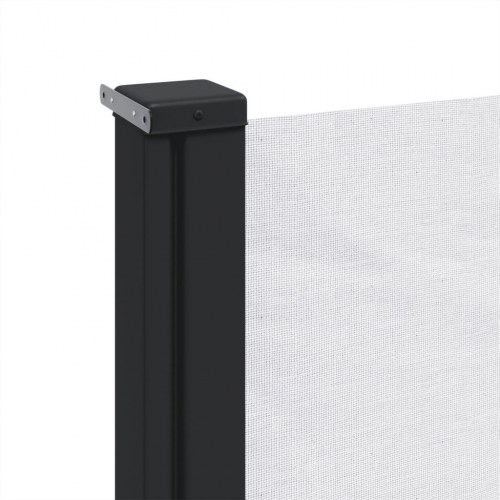 Sidemarkise 117 × 300 cm - sammenrullelig, hvid