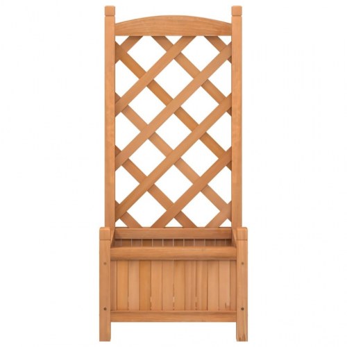 Plantekasse med espalier - brun 40 x 30 x 90 cm