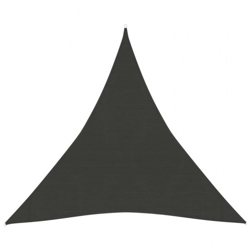Solsejl 160 g/m² 4,5 × 4,5 × 4,5 m - trekant, HDPE, antracitgrå