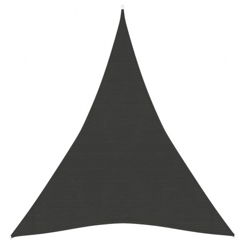 Solsejl trekant 4×5×5 m - HDPE 160 g/m², antracitgrå