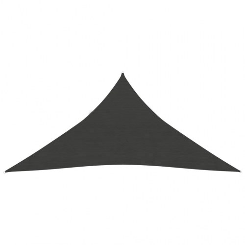 Solsejl trekant 4×5×5 m - HDPE 160 g/m², antracitgrå
