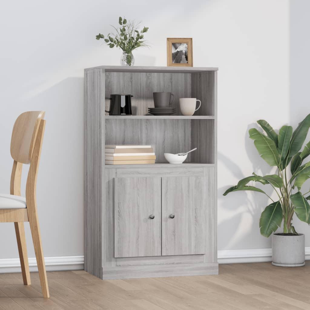 Skænk 60X35,5X103,5 Cm Konstrueret Træ - Grå sonoma-eg
