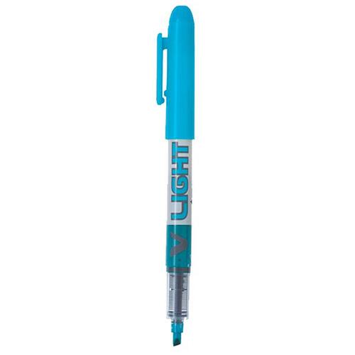 Fluorescerende markør Pilot V Light Blå (12 enheder)