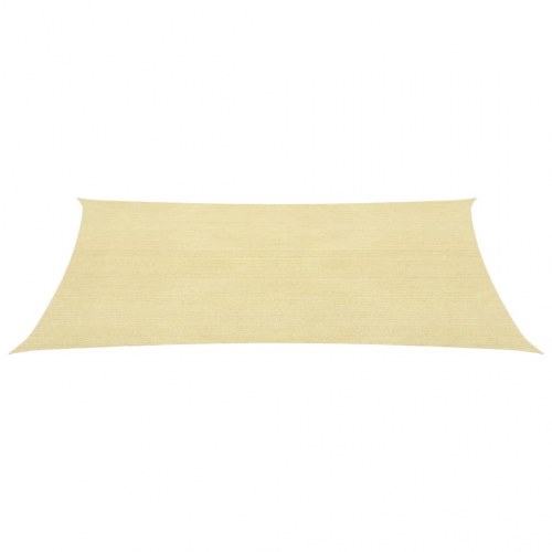 Solsejl 2,5x3 m 160 g/m² HDPE beige