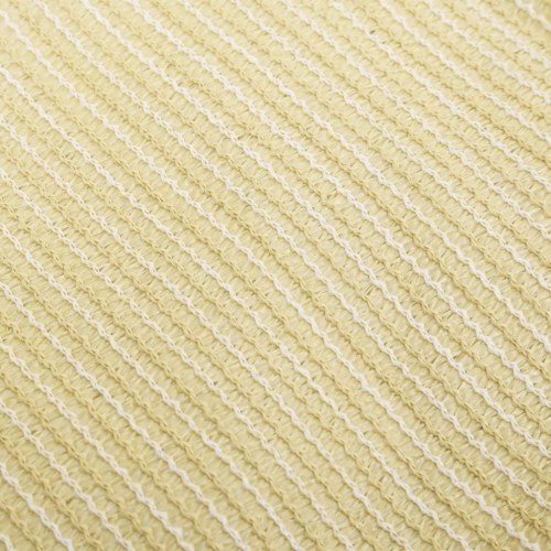 Solsejl 2,5x3 m 160 g/m² HDPE beige