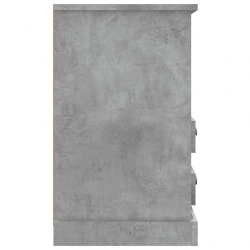 Sengeborde 2 stk. 43 x 36 x 60 cm - betongrå