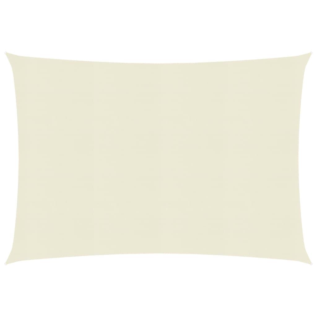 Solsejl 2X2,5 M 160 G/M² Hdpe Farvet Creme - 3 x 4.5 m