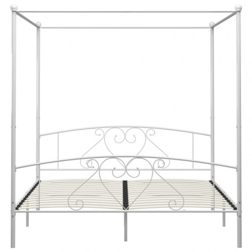 Himmelseng sengeramme 180 x 200 cm - metal, hvid