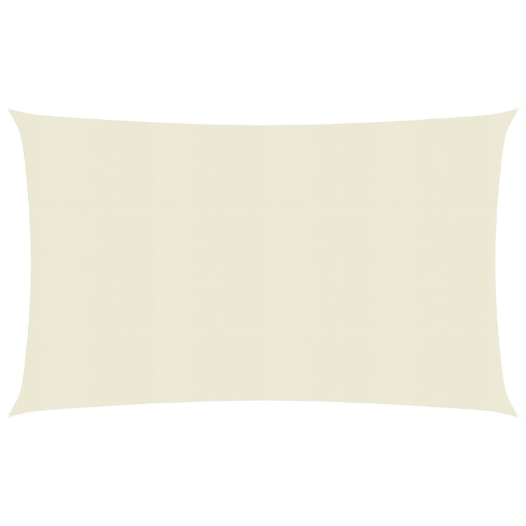 Solsejl 2X2,5 M 160 G/M² Hdpe Farvet Creme - 7 x 5 m