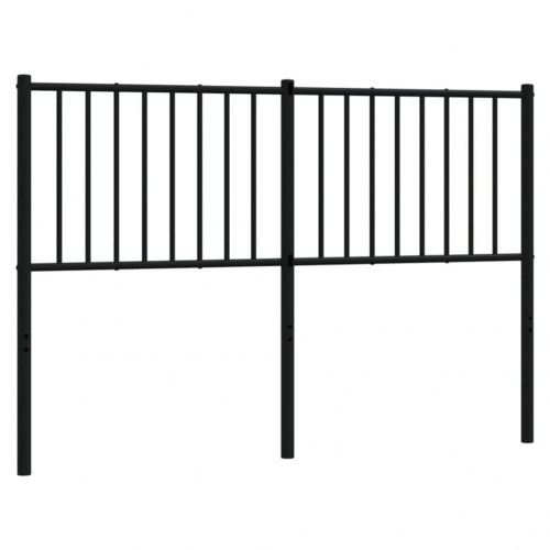 Sengegavl 135 cm metal sort