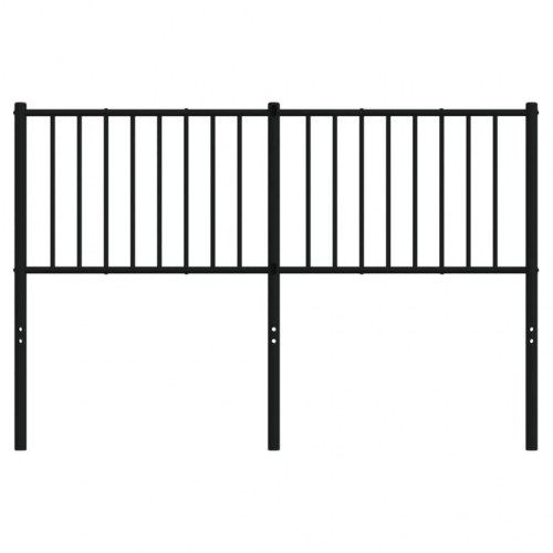 Sengegavl 135 cm metal sort