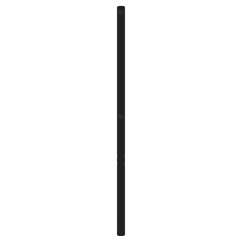Sengegavl 135 cm metal sort