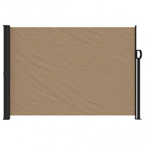 Sammenrullelig sidemarkise 140 × 600 cm - gråbrun