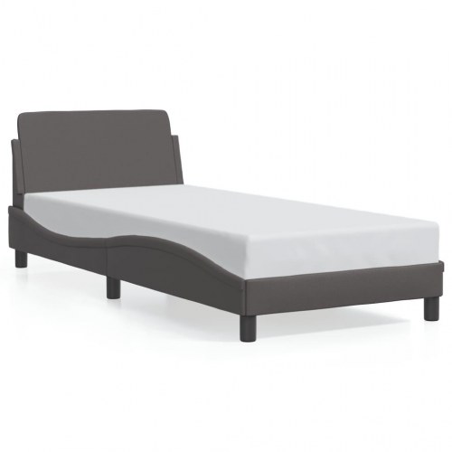 Sengeramme Dover 90 x 200 cm i grå kunstlæder