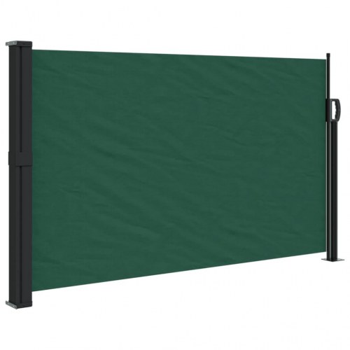 Sammenrullelig sidemarkise 120 × 600 cm - mørkegrøn