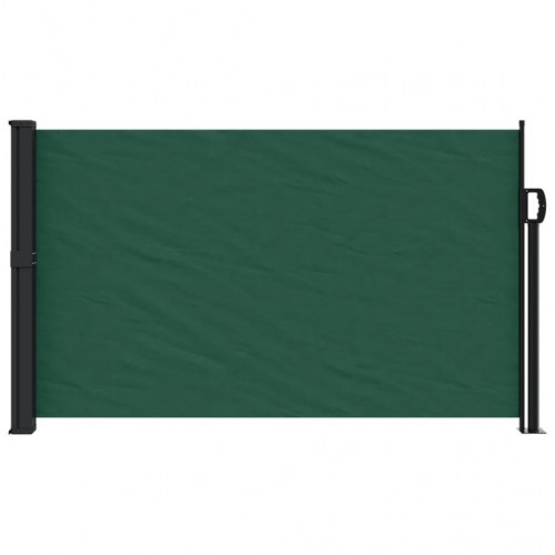 Sammenrullelig sidemarkise 120 × 600 cm - mørkegrøn
