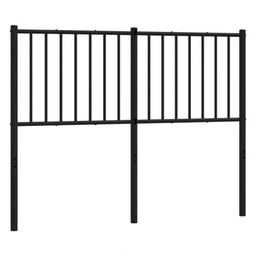 Sengegavl 120 cm i metal - sort, klassisk design