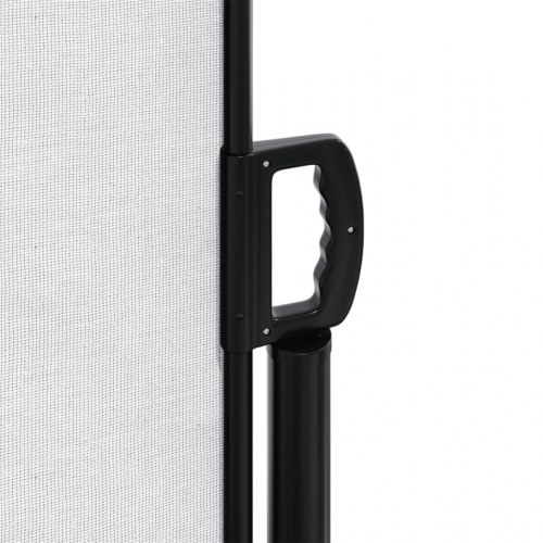 Sammenrullelig sidemarkise 200 × 500 cm - hvid