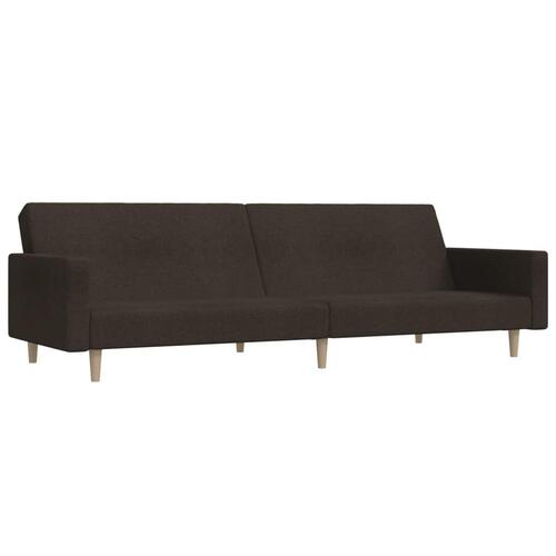 2-personers daybed stof mørkebrun