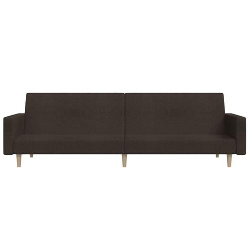 2-personers daybed stof mørkebrun