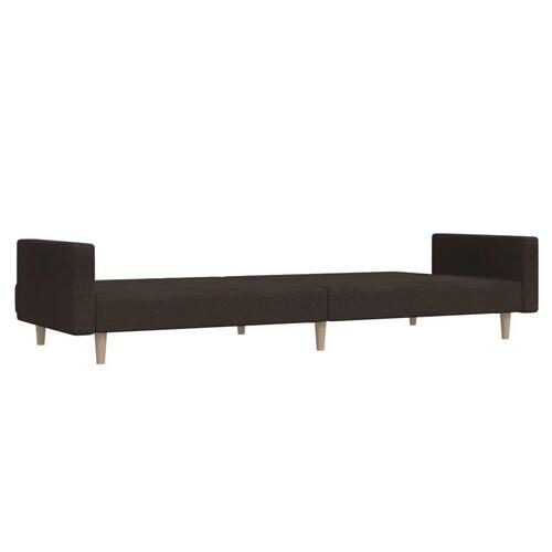 2-personers daybed stof mørkebrun