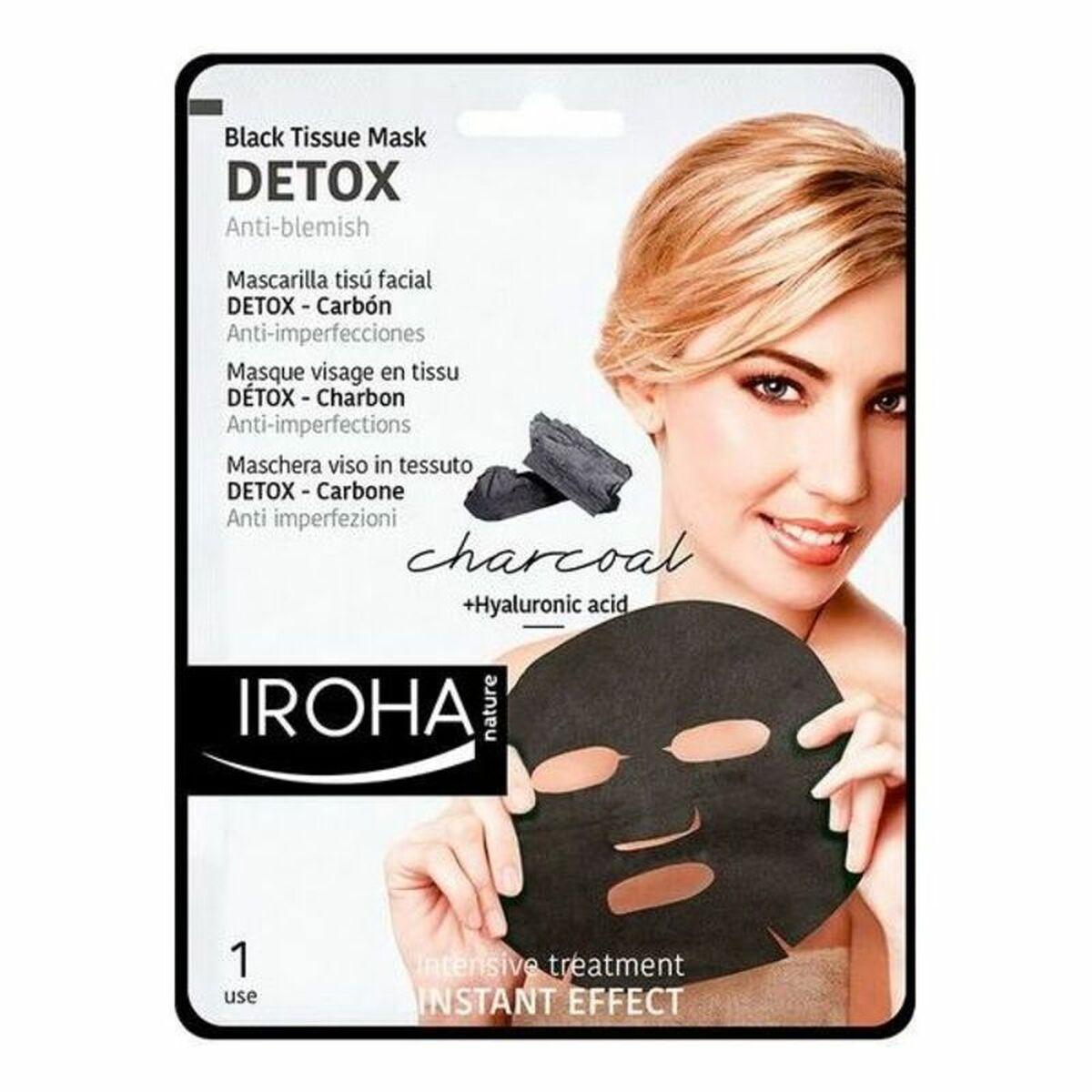 Renseskum ansigt Iroha Detox Charcoal Black - 1 stk