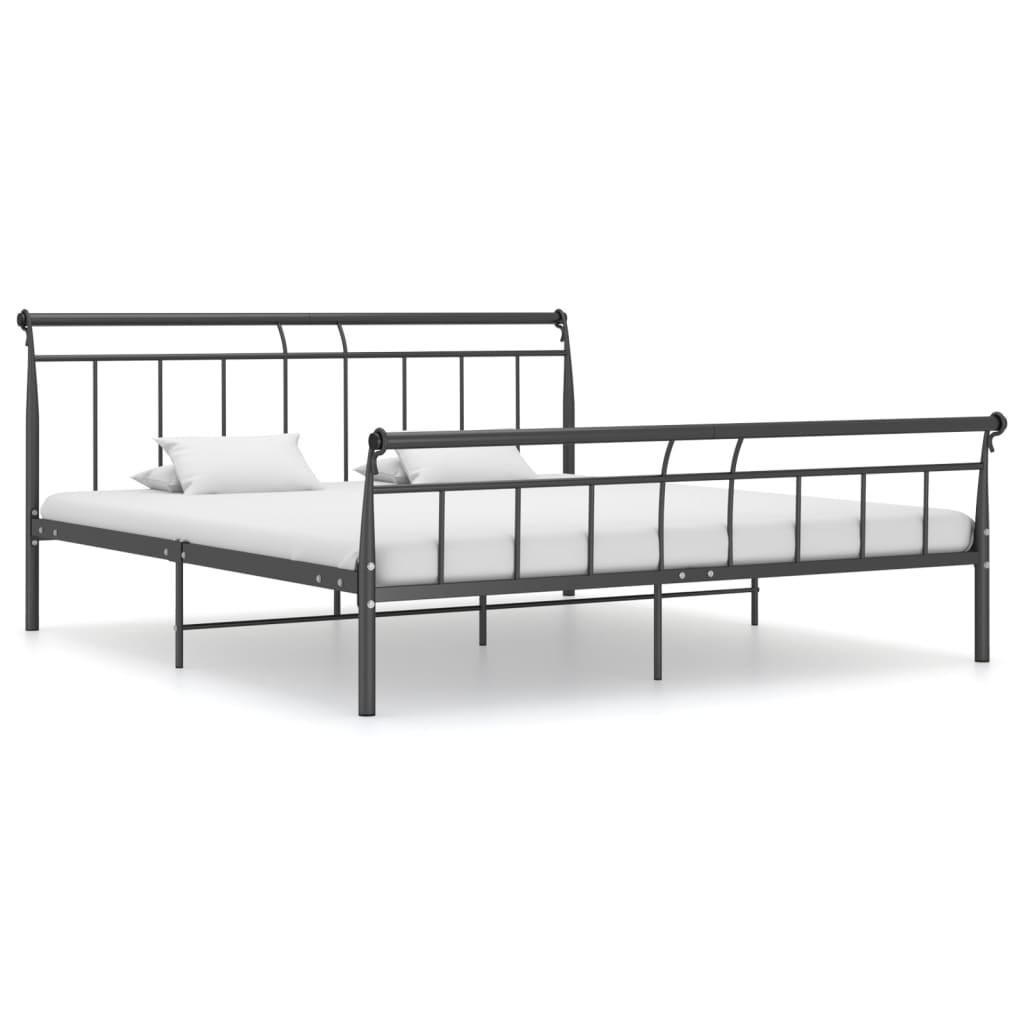 Sengestel 180x200 cm metal sort