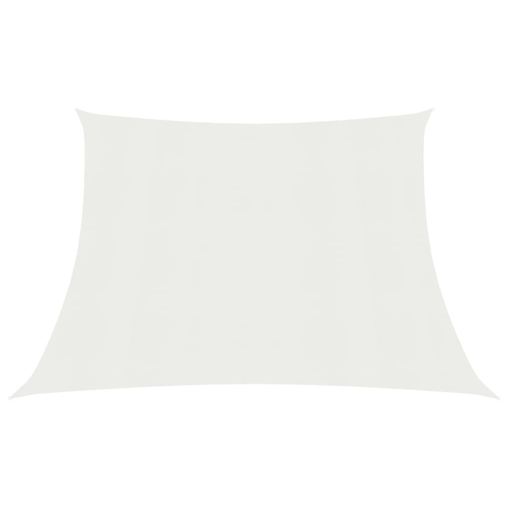 Solsejl 160 g/m² 3/4x2 m HDPE hvid billede