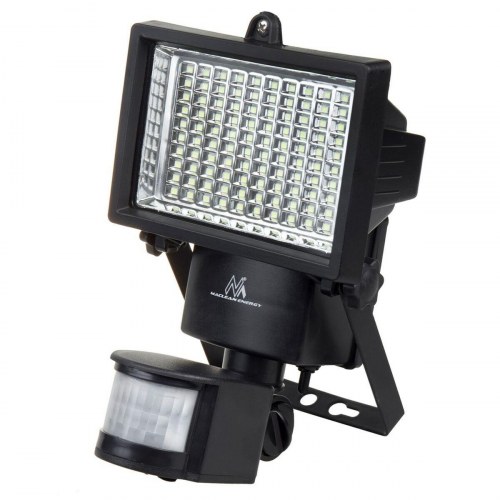 Solcellelampe MacLean MCE442 - Sort væglampe 6 W, IP44
