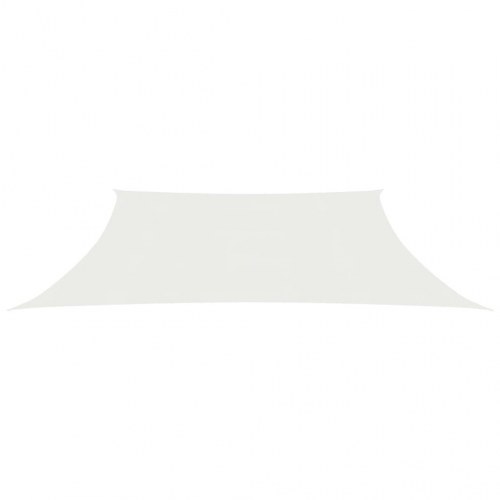 Solsejl i HDPE 160 g/m² - trapez 3/4 × 3 m, hvid