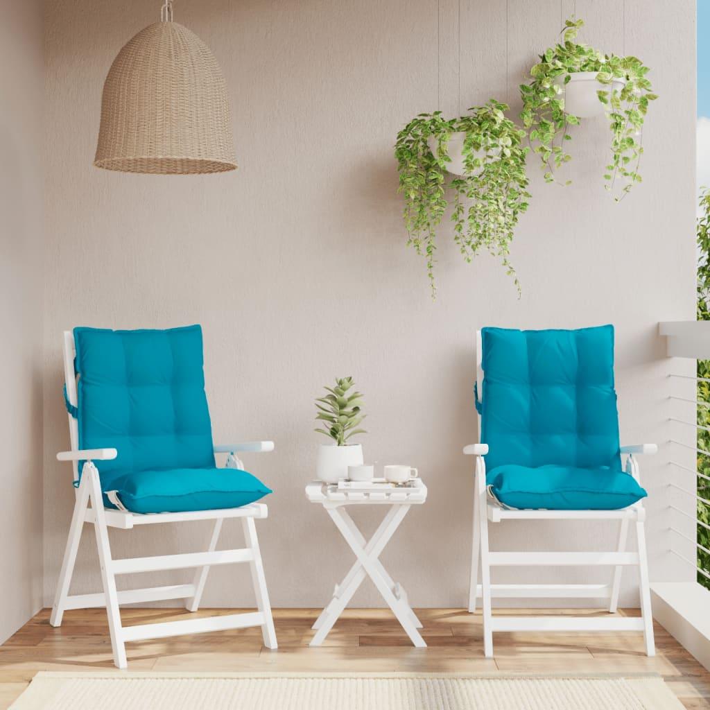 Stolehynder med lav ryg 2 stk. oxfordstof lyseblå