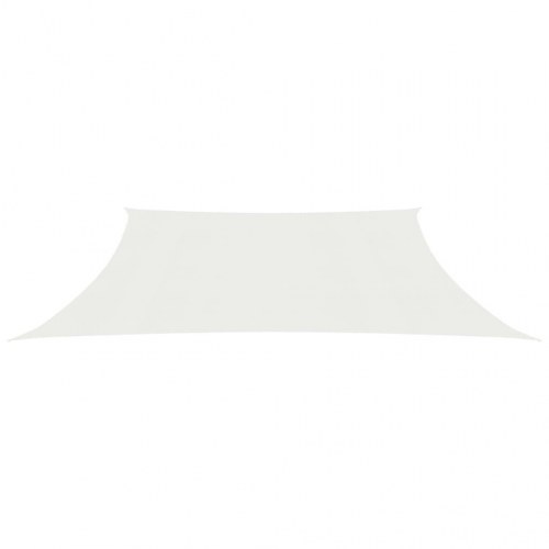 Solsejl i HDPE 160 g/m² - 4/5 × 3 m, hvid, trapez