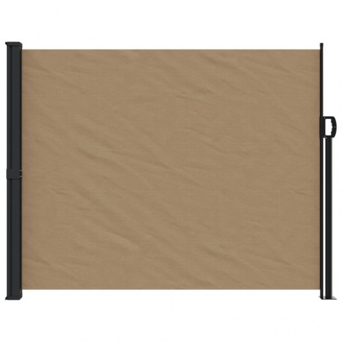 Sammenrullelig sidemarkise 160 × 500 cm - gråbrun