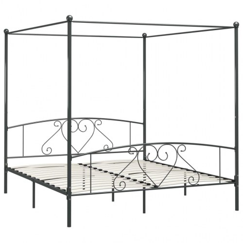 Himmelseng - sengestel i metal 180 × 200 cm, grå